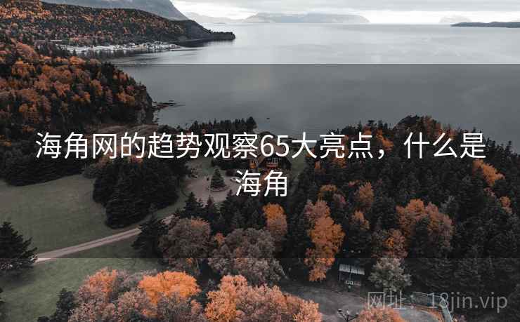 海角网的趋势观察65大亮点,什么是海角 海角网的趋势观察65大亮点,什么是海角